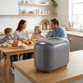 15-hour delay timer enables scheduling fresh bread.