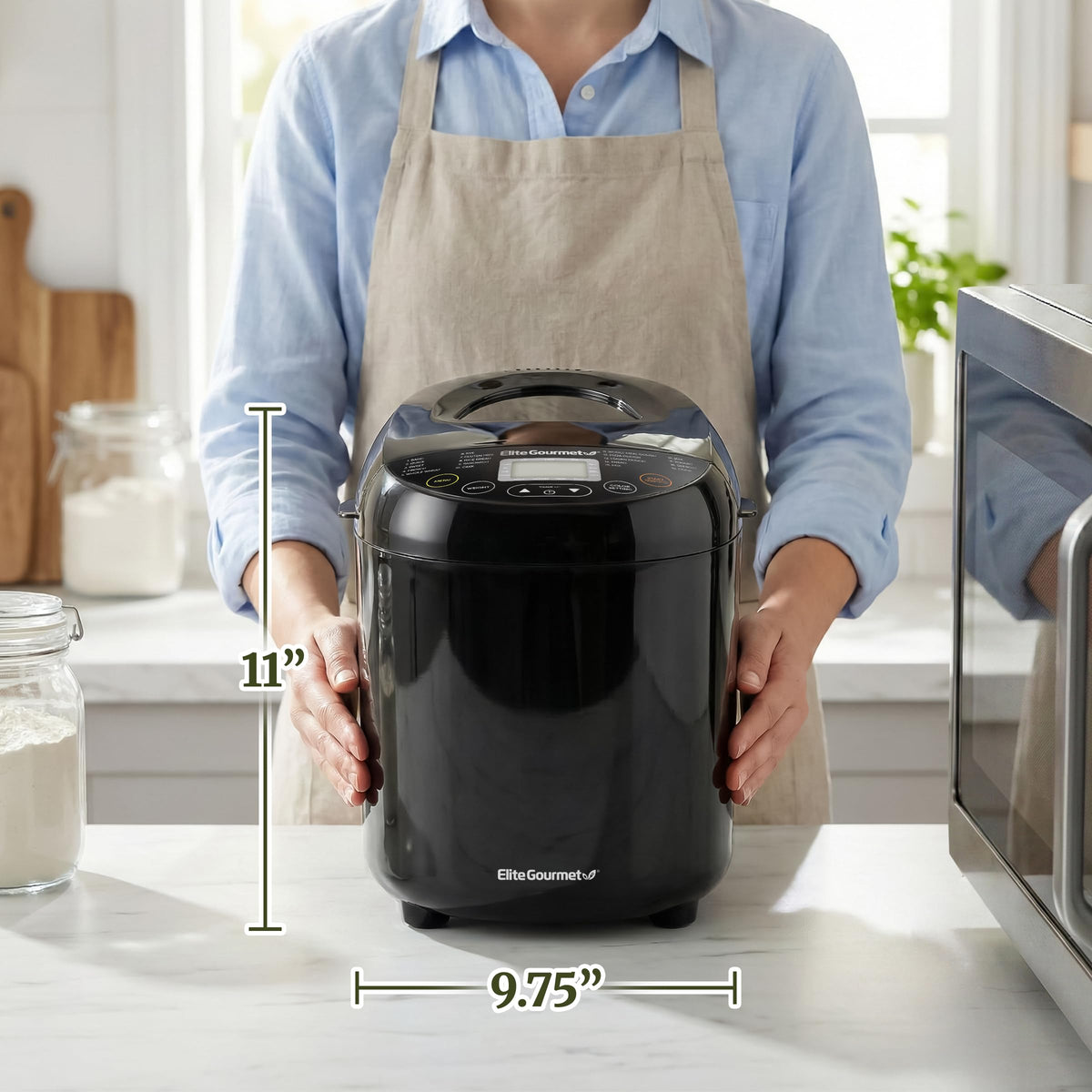 Delay timer feature on Elite Gourmet bread maker