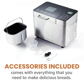 Elite Gourmet supports 1 lb, 1.5 lb, and 2 lb loaves.