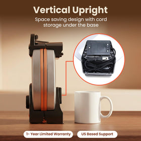 Elite Gourmet CeramiCrisp compact design fits modern kitchens and small spaces.