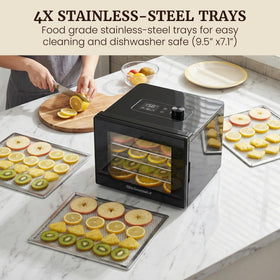 Elite Gourmet dehydrator compact design fits on countertops