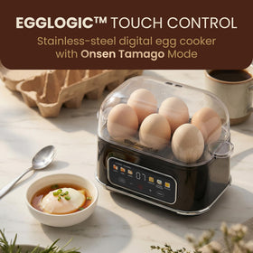 Elite Gourmet Digital Egg Cooker soft-boiled setting for creamy yolks.