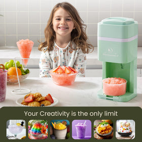 Elite Gourmet disassembly allows quick cleanup after icy treats.