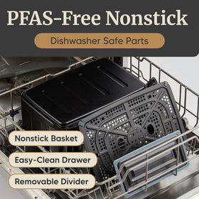 Elite Gourmet dishwasher-safe components simplify cleanup after meals