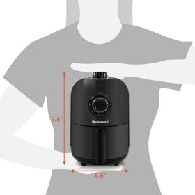 Elite Gourmet EAF1121 ready-to-prepare-meal setup illustrating convenient single-serving meals