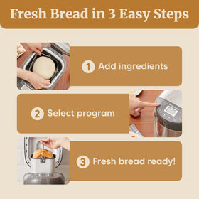 Elite Gourmet EBM8103SS crust color options dial enables customizable loaf texture