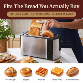 The browning dial on Elite Gourmet ECT-3100 for precise toast levels