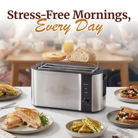 Toasting thick breads like bagels and sourdough with Elite Gourmet ECT-3100