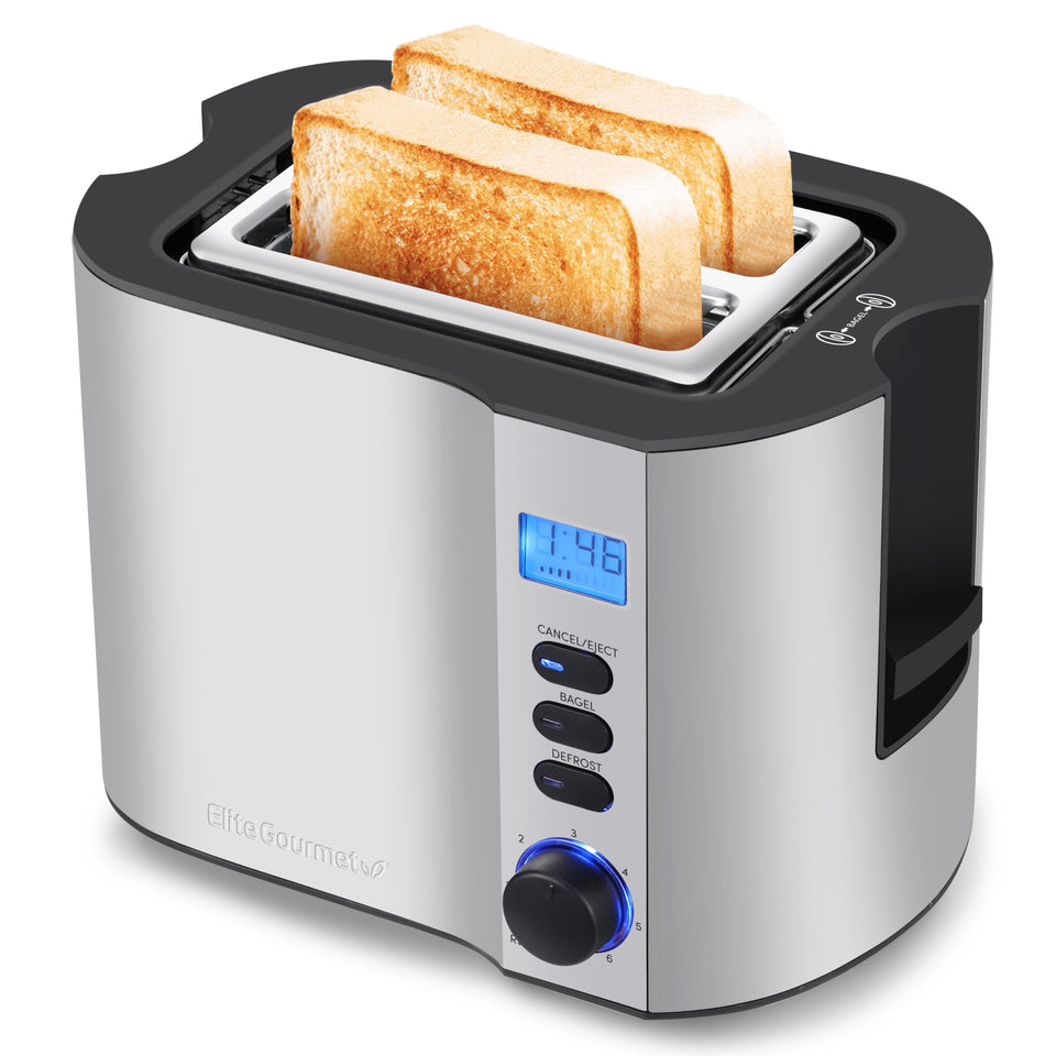 Elite Gourmet ECT2145 extra wide slot toaster for thick slices and bagels