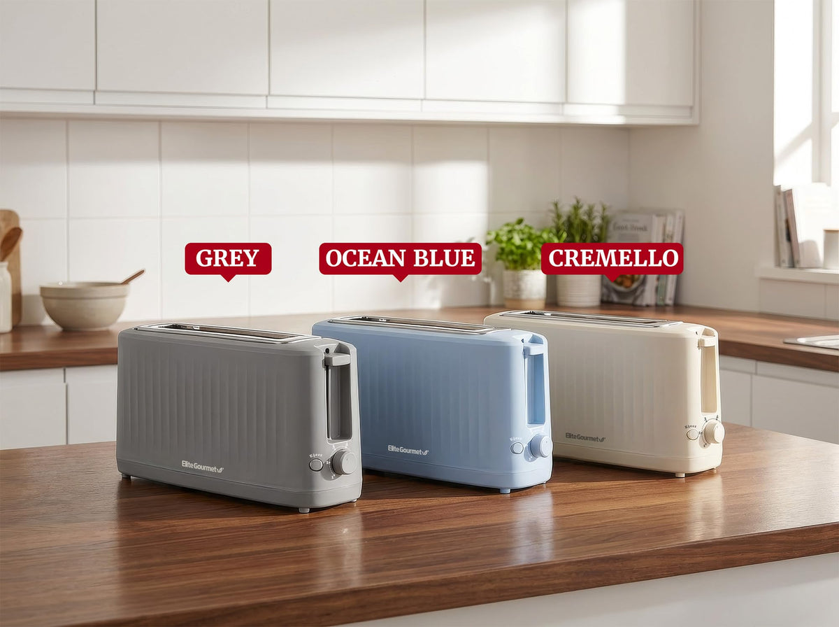 Elite Gourmet ECT2517C Cremello color option complements kitchen decor