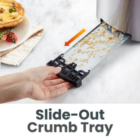 Elite Gourmet ECT4123 reheat function preserves texture while warming toast.