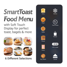 Elite Gourmet ECT5924D capacitive touch display close-up for intuitive control.
