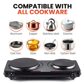 Compact storage of Elite Gourmet EDB-302BF fits in a cabinet