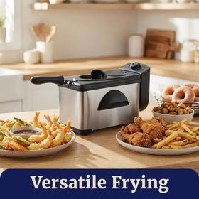 Elite Gourmet EDF2100 2-quart capacity supports small-batch frying