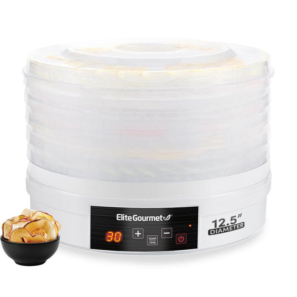 Elite Gourmet EFD770WD front view for compact kitchen use.
