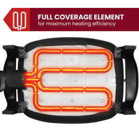 Elite Gourmet EG-6203 dishwasher-safe skillet simplifies cleanup after meals.