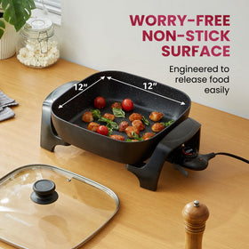 Elite Gourmet EG6201 fully embedded heating element provides even heat