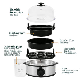 Elite Gourmet EGC648 clear-lid shows progress while keeping heat contained.