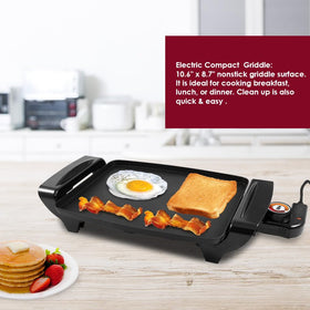 Removable thermostat on Elite Gourmet EGR-2722B for precise control