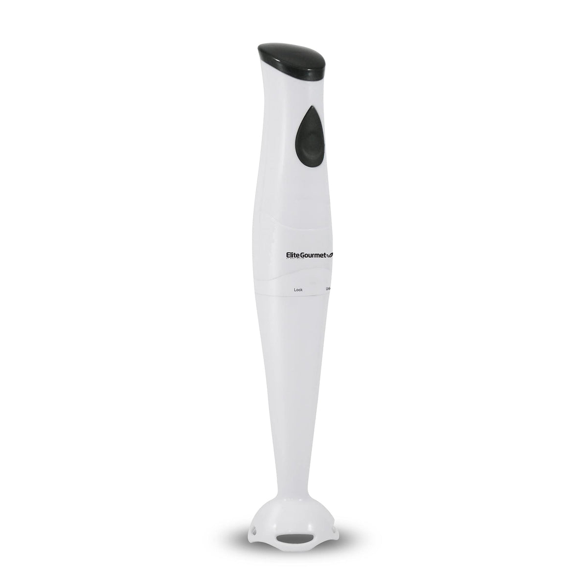 Elite Gourmet EHB-2425X immersion blender in action for smooth purees