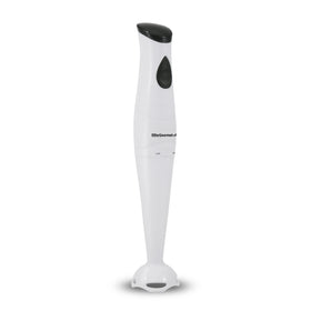 Elite Gourmet EHB-2425X immersion blender in action for smooth purees