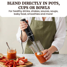Elite Gourmet EHB1015 two-speed control for versatile blending tasks.