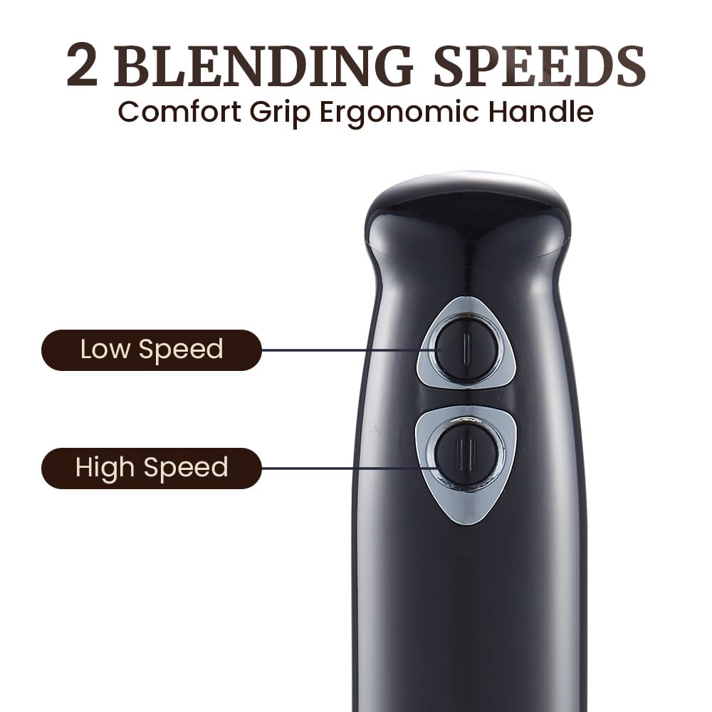 Elite Gourmet EHB1015 slim design fits bowls and pots easily.