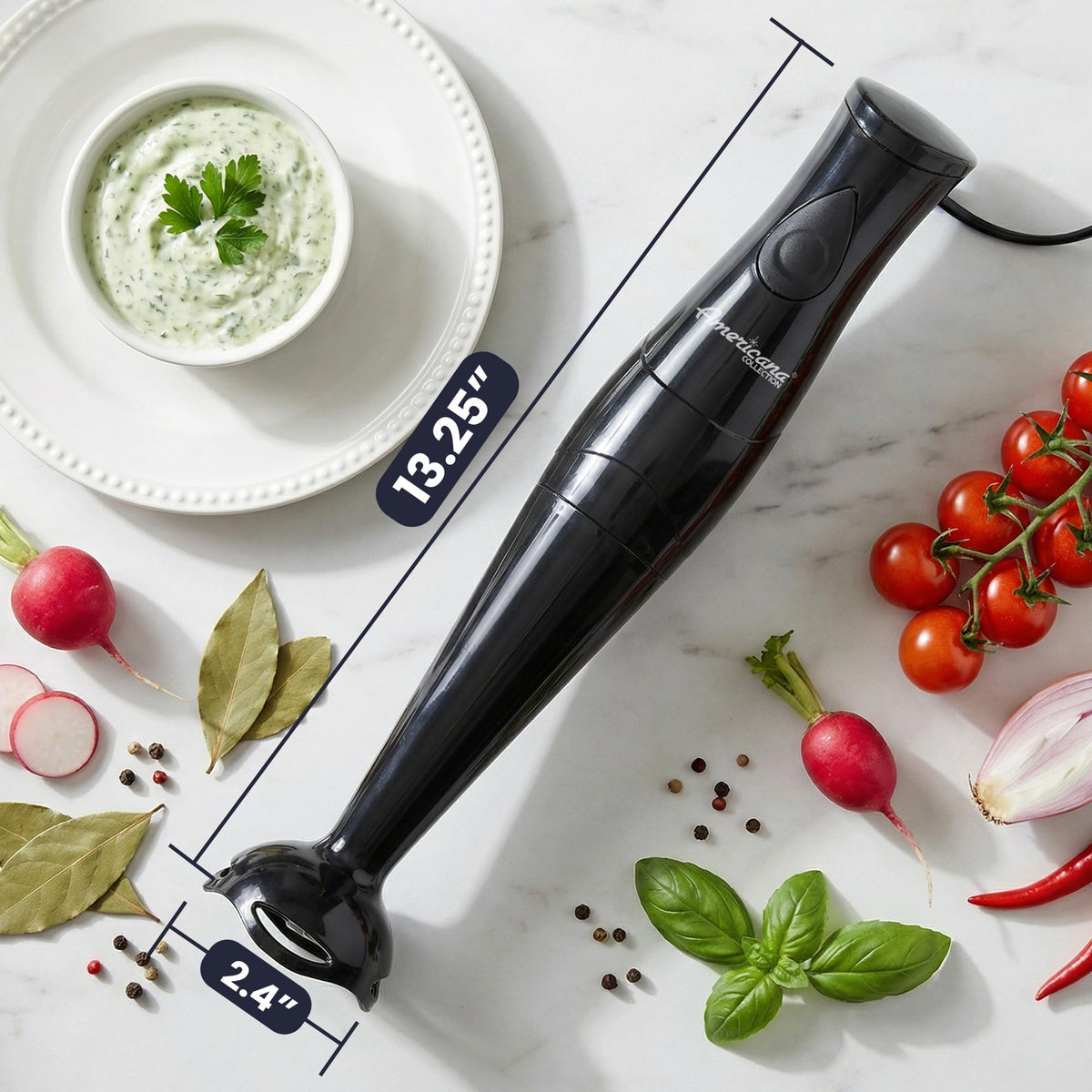 Elite Gourmet EHB2425B ergonomic handle saves space and feels comfortable