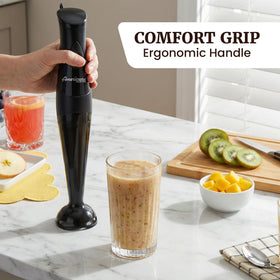 Elite Gourmet EHB2425B stainless steel blades stay durable and clean