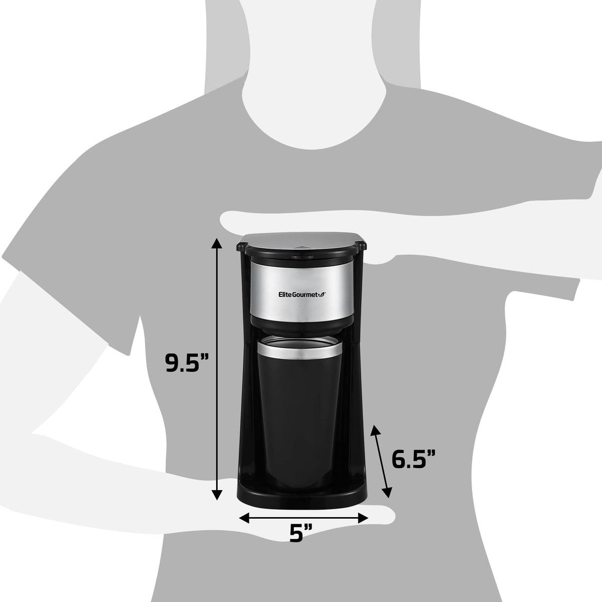 Elite Gourmet EHC-112B daily-use setup supports fast, fresh coffee moments.