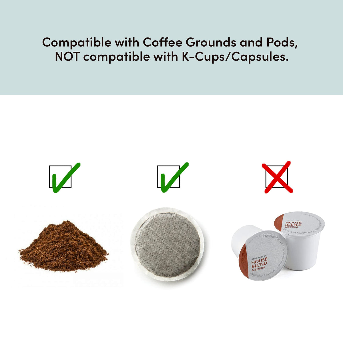 Elite Gourmet EHC-112B reusable filter supports eco-friendly brewing with coffee grounds.