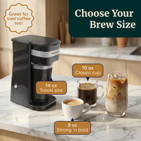 Complete Elite Gourmet EHC113 package includes base, mug, lid, and filter.