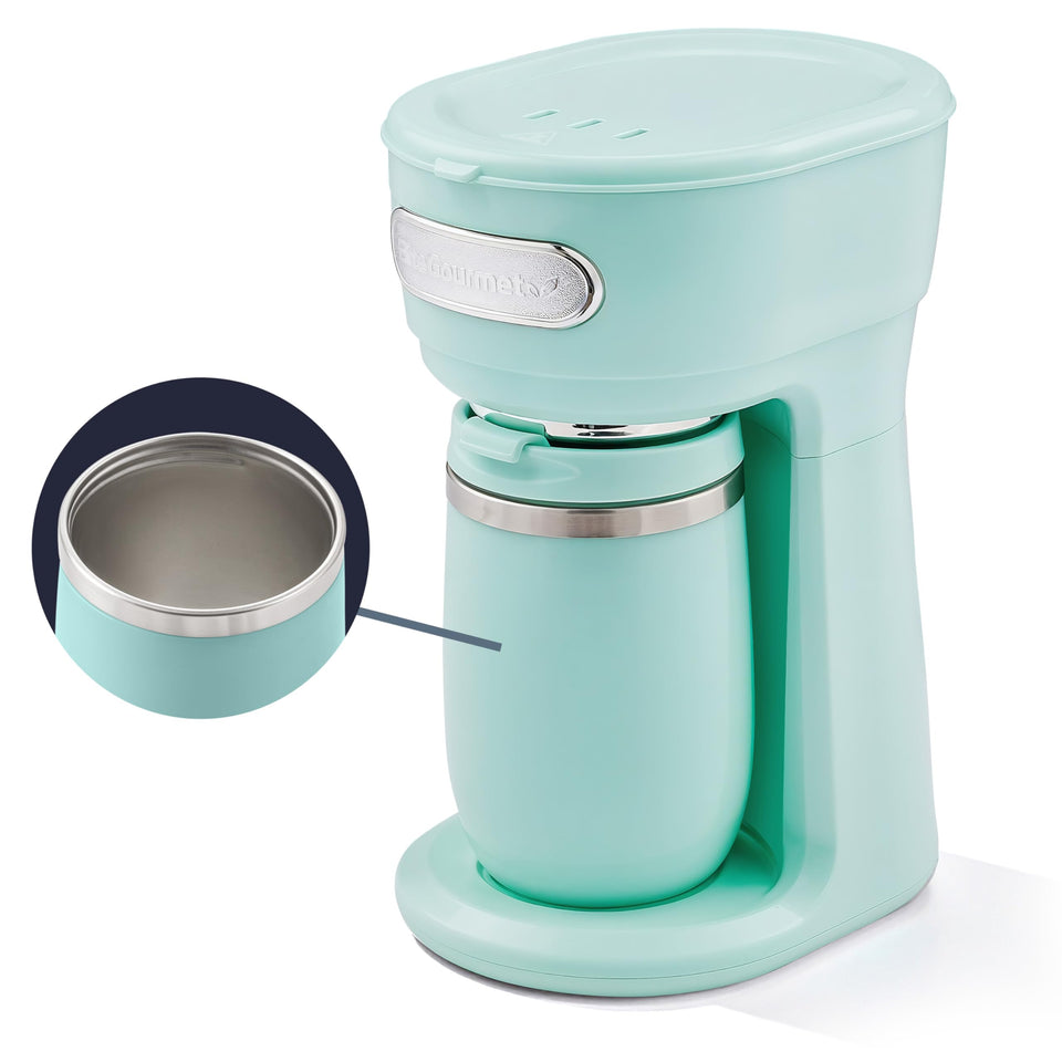 Elite Gourmet EHC242M coffee maker base in a compact kitchen.