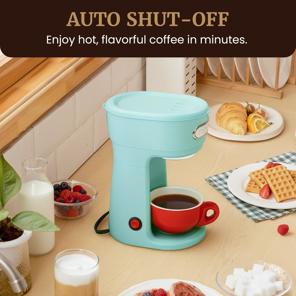 Elite Gourmet EHC242M dishwasher-safe parts simplify cleanup.