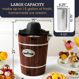 Elite Gourmet EIM949 easy-clean canister and lid simplify cleanup after making dessert
