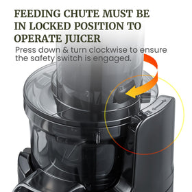 Pulp container included with EJX600 for convenient cleanup.