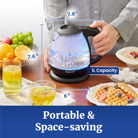 Elite Gourmet EKT1001 pour spout with mesh filter for clean pours