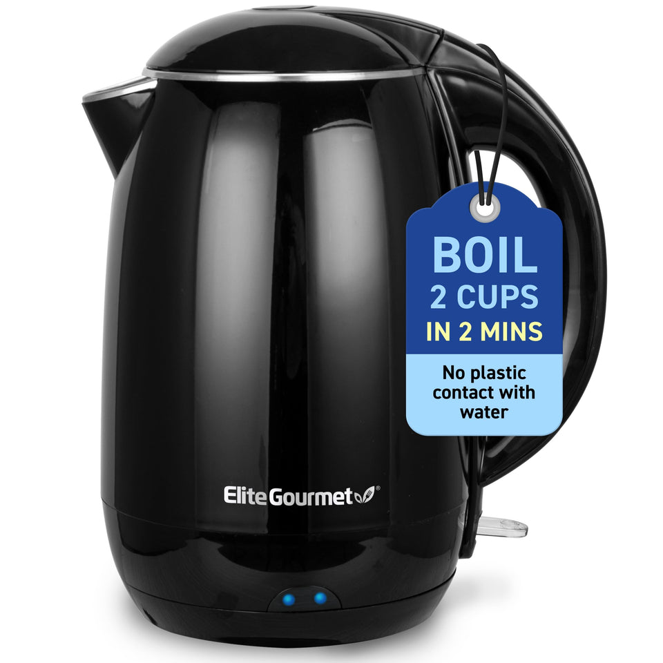 Elite Gourmet EKT1821 cool-touch exterior shown for safe handling.