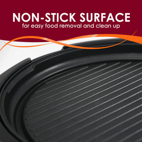 14-inch surface of Elite Gourmet EMG-980BX supports steaks and vegetables at once