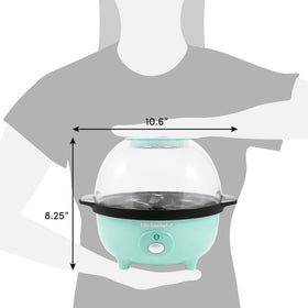 Elite Gourmet EPM330M ventilated lid design keeps popcorn crispy.