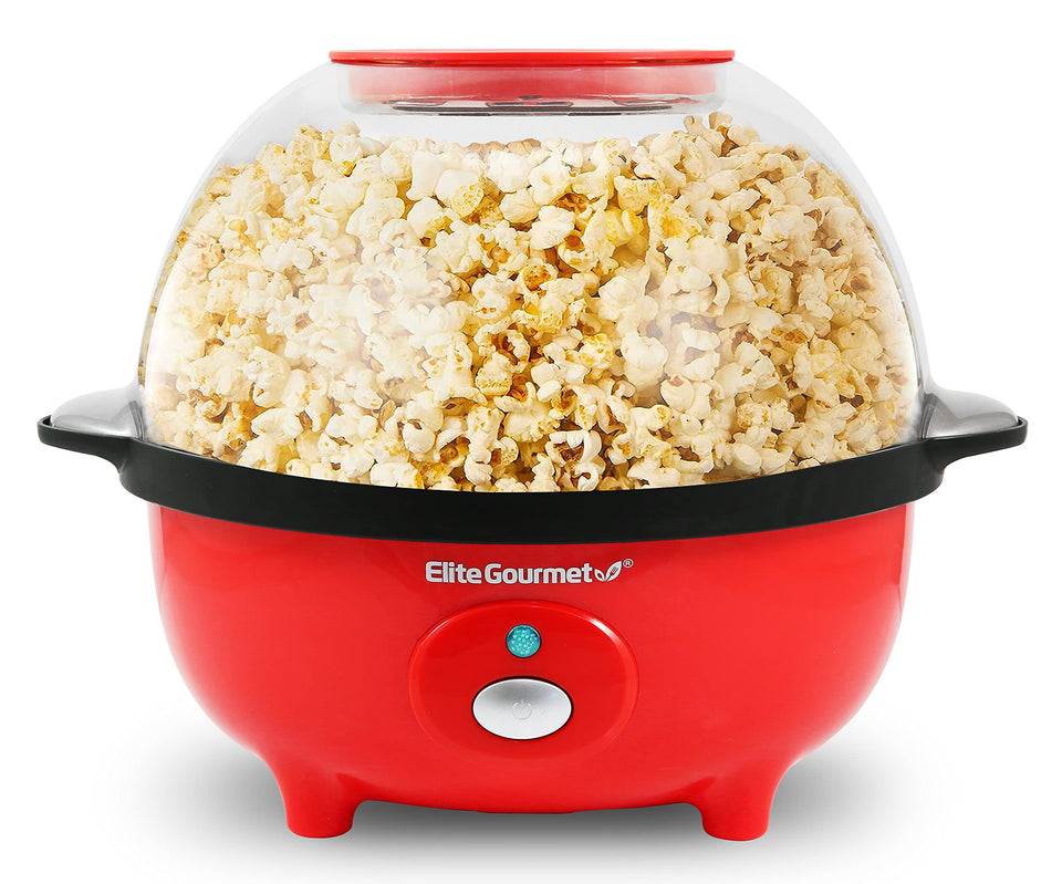 Elite Gourmet EPM330R front view shows compact, space-saving countertop footprint.