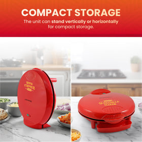 Elite Gourmet EQD-118 vertical storage keeps counters tidy