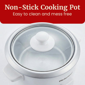 Elite Gourmet ERC-003X keep warm feature keeps rice hot for hours