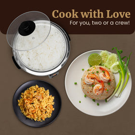 Elite Gourmet ERC006SS easy-clean design lasts through daily use.