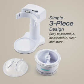 Elite Gourmet ESI1201 ice shaving blade delivers fluffy shaved ice in seconds.
