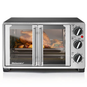 Elite Gourmet ET2530M front view in stainless steel finish for modern kitchens.