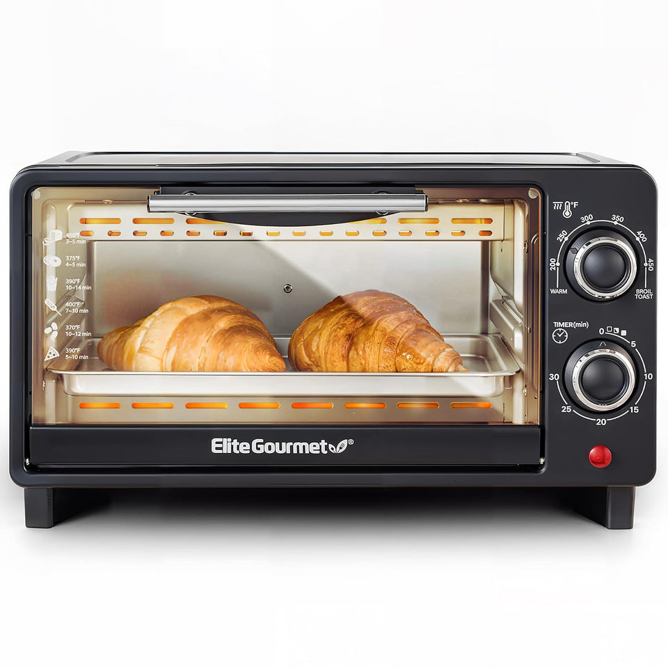Elite Gourmet Eto490 compact design for space-saving cooking