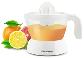 Elite Gourmet ETS-411 juicer pour spout for easy, mess-free serving