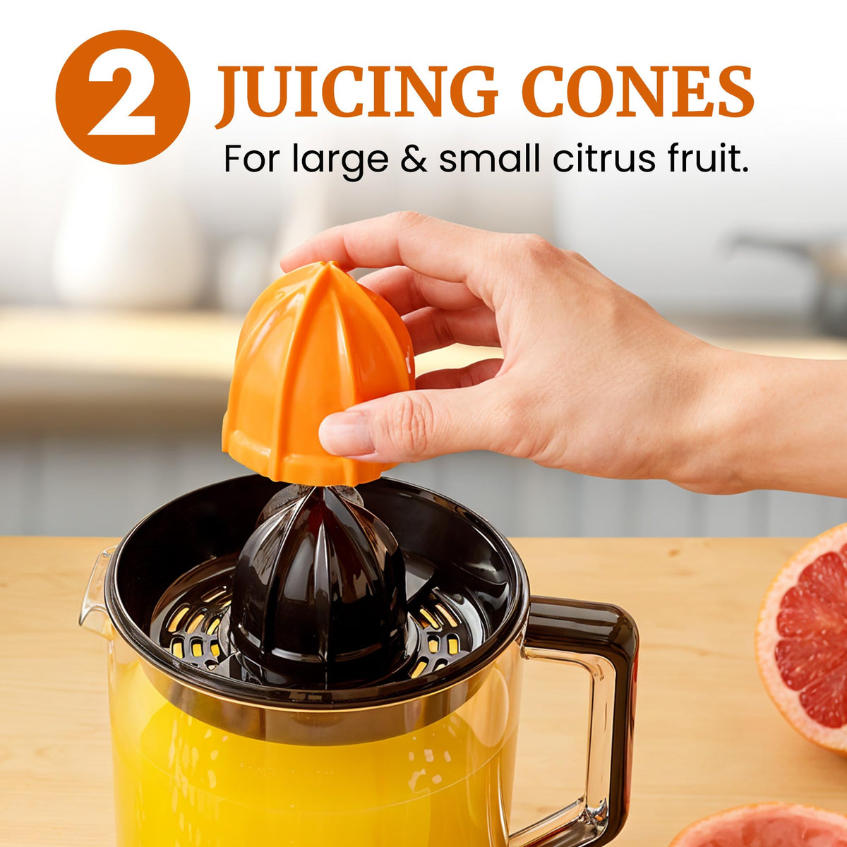 Elite Gourmet ETS047 pulp-collector keeps juice clean and balanced