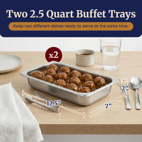Elite Gourmet EWM-6122 clear lid with utensil slots for serving.